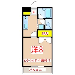 ゴールデンハイツ田上の物件間取画像